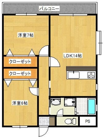 エステート国立の物件間取画像